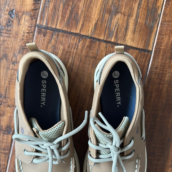 Sperry Boys Fairwater Plushwave Sneaker, Tan - Picture 3 of 8